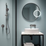 DEANTE - Arnika titan - Sprchový set, 1funkční, s posuvnou tyčí - skrytý konektor NQA_D61K