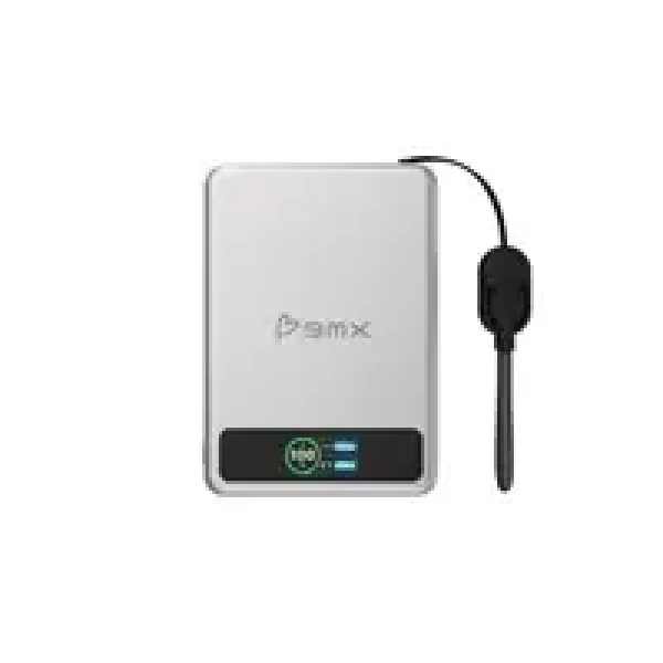 BMX SolidSafe™ 5K Solid-State magnetická powerbanka stříbrná / 5000 mAh / 20W / 1x USB-C (BMX-B939-05-SI)