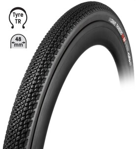 Plášť TUFO Gravel THUNDERO HD 700 x 48C, bezdušový černý