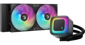 DEEPCOOL LE240 V2 černá / AIO vodní chladič CPU / 2x 120mm / ARGB / 31,6 dB / AMD + Intel (R-LE240-BKAMMC-G-2)