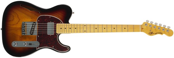 G&L Tribute ASAT Classic Bluesboy Semi-Hollow 3-Tone Sunburst RW