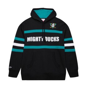 Mitchell Ness Pánská Mikina Anaheim Ducks Head Coach Hoodie Vintage Logo Velikost: