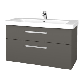 Dřevojas - Umyvadlová skříňka Q MAX SZZ2 105 - N06 Lava / Úchytka T01 / N06 Lava 331825A