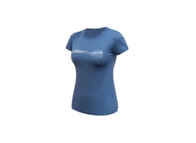 Sensor Merino Air Hills dámské triko krátký rukáv Riviera Blue vel. S