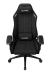 Lorgar CHA41 černo-bílá / Herní židle / ergonomická / prošívaná látka odolná skvrnám (LRG-CHA41-BK-WH)