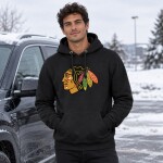 47 Brand Pánská Mikina Chicago Blackhawks Imprint 47 BURNSIDE Hood Velikost: