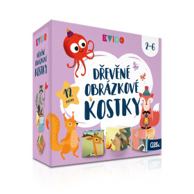 Kvído - Dřevěné obrázkové kostky - Albi