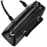 Módní dámská koženková kabelka do ruky Daria, černá