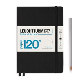 Leuchtturm1917 Zápisník 120G Black A5 čistý