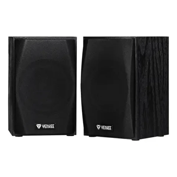Yenkee YSP 2010BK černá / 2.0 stereo dřevěné reproduktory / RMS 2x2.5W / 3.5mm jack (45011776)
