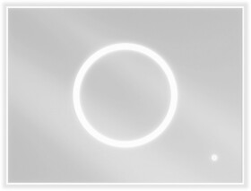 MEXEN - Koga zrcadlo s osvětlením 80 x 60 cm, LED 600 9821-080-060-611-00