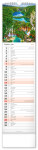 Nástěnný kalendář vázankový/kravata 2026 NOTIQUE - Krajina, 12 x 48 cm