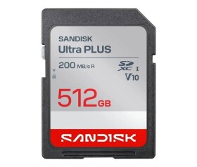 Sandisk Ultra PLUS SDXC karta 512GB UHS-I, V10, U1, C10, (200MB/s) EDF_493802