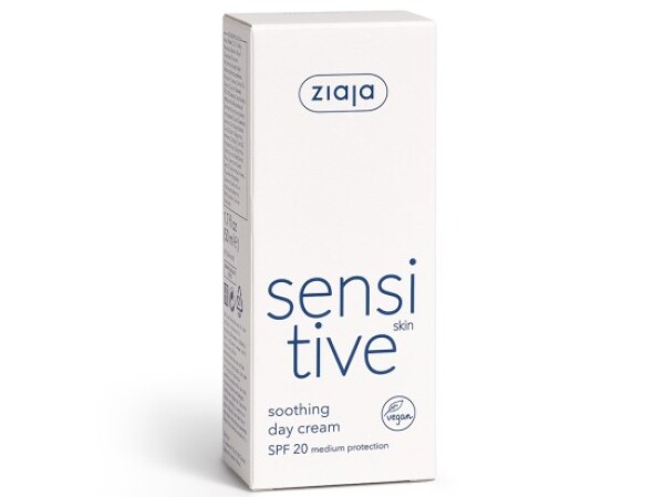 Ziaja Sensitive denní krém SPF20 zklidňující, redukující podráždění 50ml