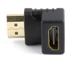 Gembird adaptér pravého úhlu HDMI 90 stupňů dolů / HDMI (M) na HDMI (F) / černá (A-HDMI90-FML)