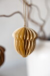 Storefactory Podzimní dekorace Ekholmen Light Brown 8 cm, hnědá barva, papír