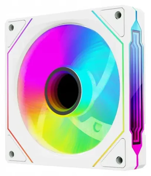 Rampage Infinite Loop bílá / Ventilátor / 120 mm / ARGB / PWM / 1800 RPM (7C-120B)