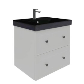Koupelnová skříňka s umyvadlem Naturel Forli 60x53x46 cm šedá mat FORLI60GMUVERB FORLI60GMUVERB