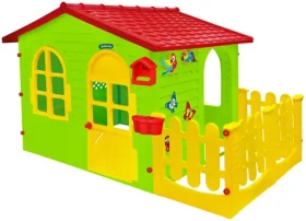 MOCHTOYS Dětský zahradní domeček zeleno-červený