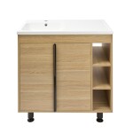 Koupelnová skříňka s umyvadlem Naturel Lucca 79x70x45 cm dub mat LUCCA80D LUCCA80D