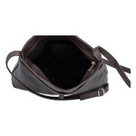 Dámská kožená kabelka Mirna, tmavě hnědá