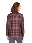 Dámské merino tričko s dlouhým rukávem ICEBREAKER Wmns 200 Dawnder LS Flannel Shirt Plaid, Bittersweet/Deco/P velikost: M