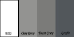 Kuchyňská linka 260 cm Stilo 3 Barva korpusu: Bílá, Barva dvířek: Dust Grey