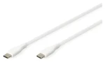 Digitus / USB-C kabel / silikonový / 2 m / bílá (AK-300341-020-W)