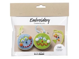 Creativ Company Kreativní sada Vyšívání smajlíků