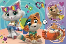 Trefl - Puzzle -44 koček: Šťastná koťata MAXI