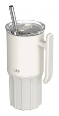 Nerezový termohrnek s brčkem Umi Ivory 720ml