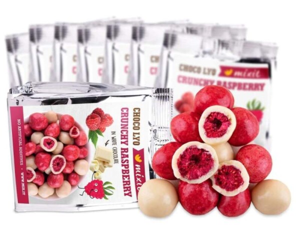 Mixit Křupavé maliny v čokoládě do kapsy 70g