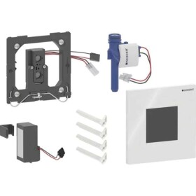 GEBERIT - Elektronické ovládání splachování pisoárů typ 01, bateriové napájení, Bluetooth, alpská bílá 116.094.11.1