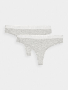 Dámské spodní prádlo kalhotky 4F (2 Pack) - šedé Velikost: M