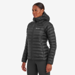 Dámská péřová bunda kapucí Montane Womens Anti-Freeze Hoodie black