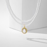 Dvouřadý perlový náhrdelník Countess - sladkovodní perla, 38 cm + 5 cm (prodloužení) Bílá