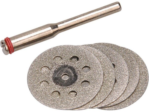 EXTOL CRAFT 73421 Nástavce na brusku, kotouče diamantové, sada 6ks, st. 3,2mm