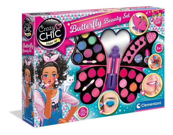 Crazy Chic Motýl make-up Clementoni