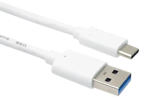 PremiumCord Kabel USB-C - USB 3.0 A bílý / Kabel / USB 3.2 Gen 2 / 10Gbit/s / 60W / 2 m (ku31ck2w)