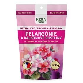 Krystalické hnojivo pelargonie a balkonové rostliny 500 g