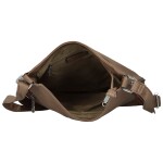 Módní dámská koženková crossbody kabelka Coveri Kisha, taupe