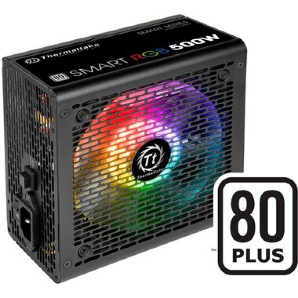 THERMALTAKE Smart RGB 500W černá / ATX / 500W / 120mm ventilátor / 80PLUS / nemodulární (PS-SPR-0500NHSAWE-1)