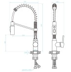 Kuchinox - SERPEN dřezová baterie stojánková s pružinou BKP_06SD