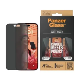 PanzerGlass Tvrzené sklo UWF Privacy s aplikátorom pro iPhone 15 černá (P2809)