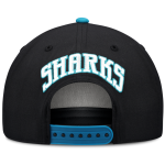 Pánská kšiltovka San Jose Sharks NHL Fanatics Black On Stage Podium Draft 2026 A-Frame Adjustable