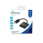 MediaRange Adaptér HDMI na DisplayPort černá / 15 cm / 10 Gbit/s / pozlacené kontakty (MRCS175)
