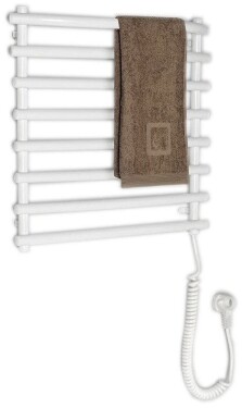 AQUALINE - Elektrický sušák ručníků, 570x465, 72W, bílý SU110A