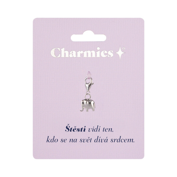 Stříbrný přívěsek slona - Štěstí vidí ten… - Albi