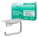 HANSGROHE - AddStoris S Držák toaletního papíru s poličkou, chrom 41789000