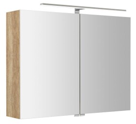 SAPHO - RIWA galerka s LED osvětlením, 81x70x17cm, dub alabama RIW080-0022